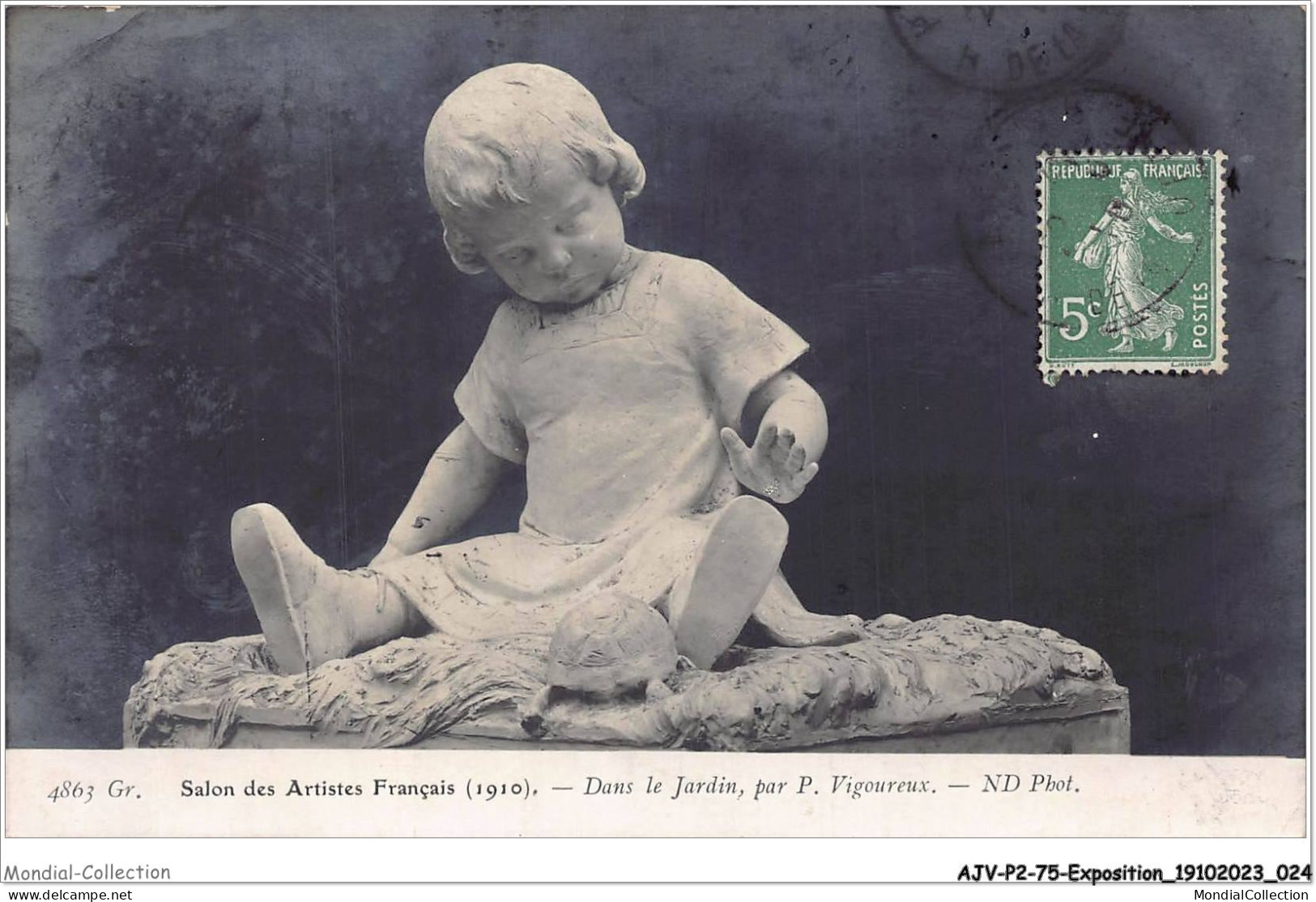 AJVP2-0114 - EXPOSITION - P-VIGOUREUX - DANS LE JARDIN - SALON DES ARTISTES FRANCAIS  - Sculptures