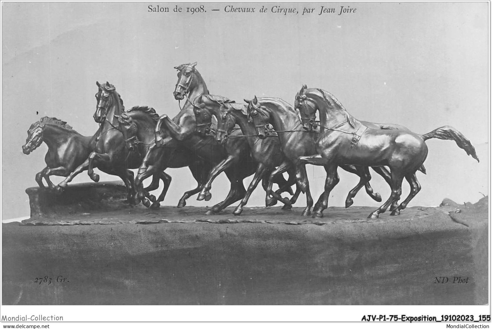 AJVP1-0078 - EXPOSITION - JEAN JOIRE - CHEVAUX DE CIRQUE - SALON DE 1909  - Skulpturen