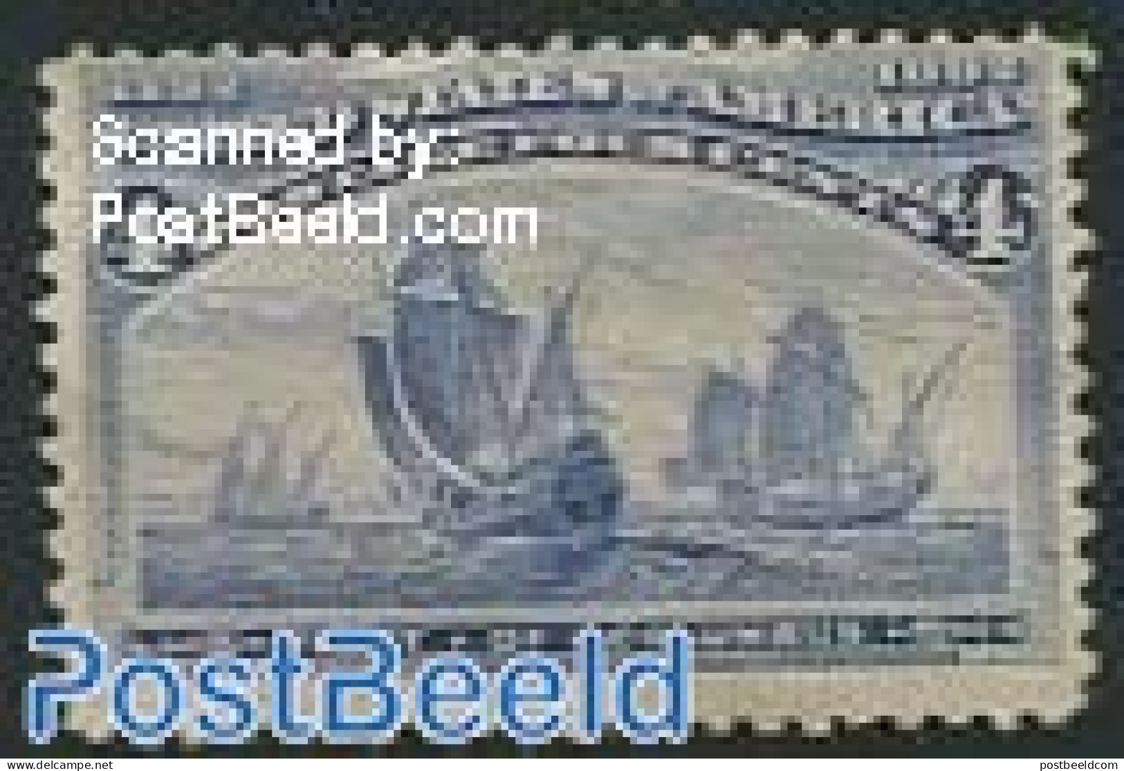 United States Of America 1893 4c, Stamp Out Of Set, Without Gum, Unused (hinged), Transport - Ships And Boats - Nuovi