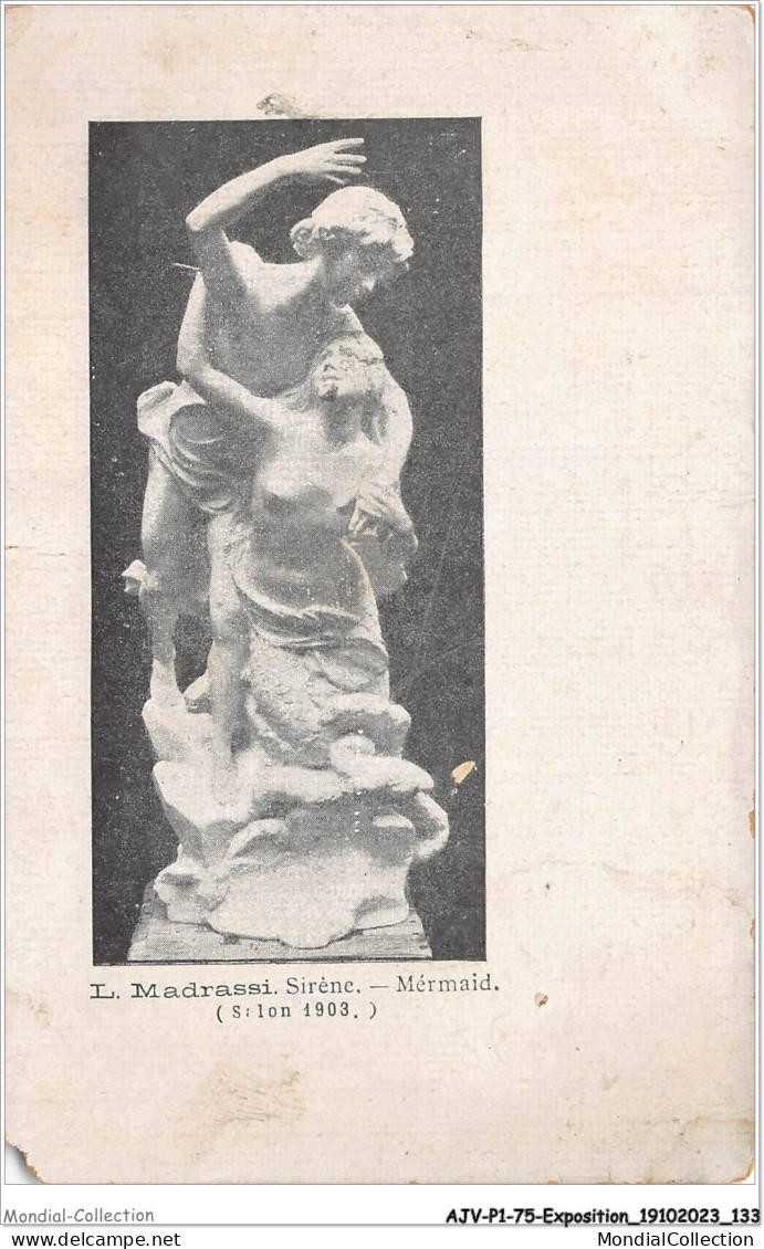 AJVP1-0067 - EXPOSITION - L-MADRASSI - SIRENE - MERMAID - SILON 1903 NU FEMININ - Esculturas