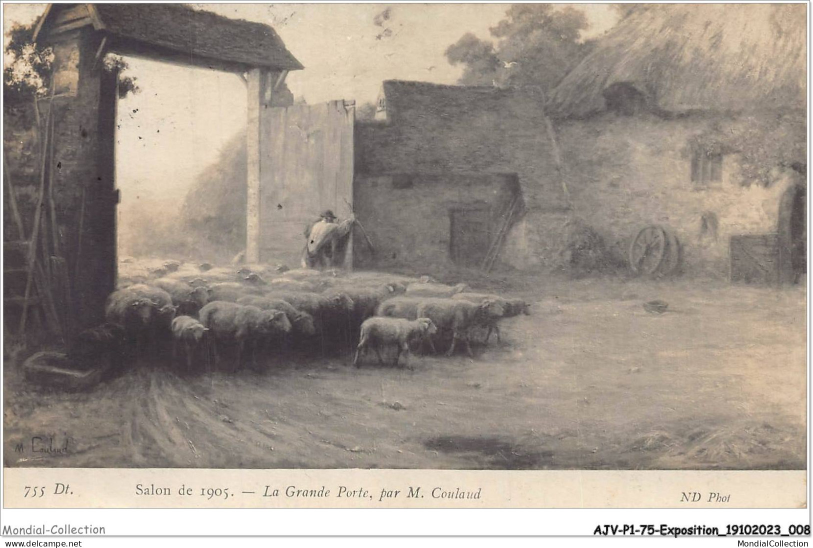 AJVP1-0005 - EXPOSITION - M-COULAUD - LA GRANDE PORTE - SALON DE 1905  - Schilderijen