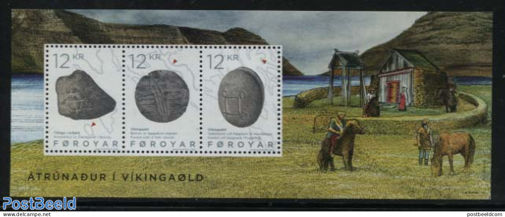 Faroe Islands 2015 Viking Religion S/s, Mint NH, History - Religion - Archaeology - Religion - Archeologie