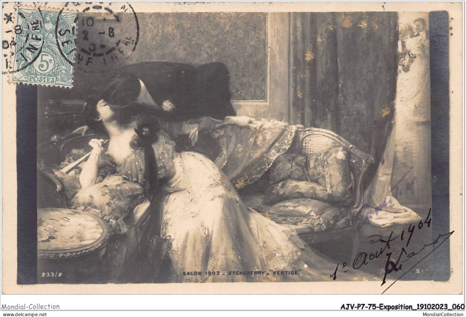 AJVP7-0603 - EXPOSITION - ETCHEVERRY - VERTIGE - SALON 1903  - Malerei & Gemälde