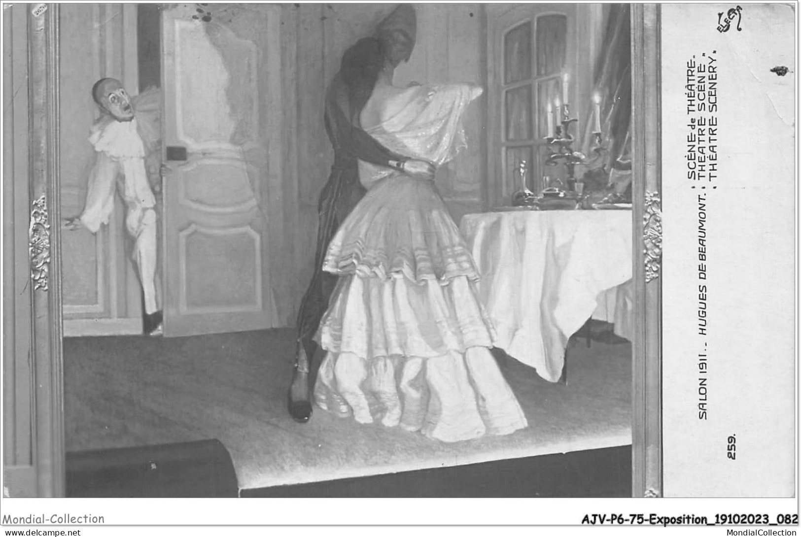 AJVP6-0525 - EXPOSITION - HUGUES DE BEAUMONT - SCENE DE THEATRE - SALON 1911  - Malerei & Gemälde