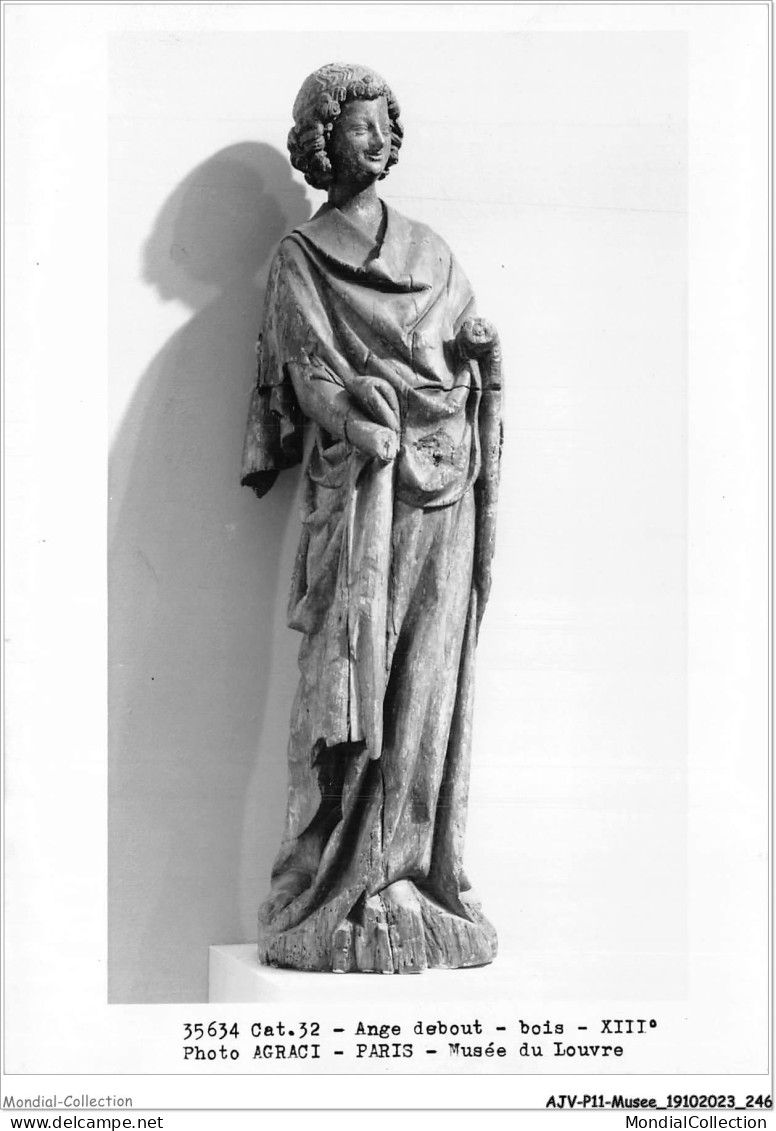 AJVP11-1072 - MUSEE - ANGE DEBOUT - BOIS - XIIIe - PHOTO AGRRACI - PARIS - MUSEE DE LOUVRE  - Musées