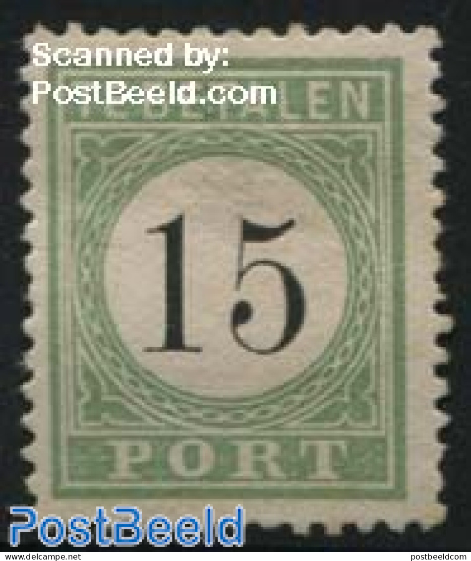 Netherlands Antilles 1889 15c, Type II, Stamp Out Of Set, Unused (hinged) - Autres & Non Classés