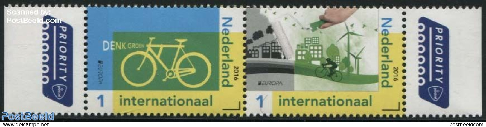 Netherlands 2016 Europa, Environment 2v [:], Mint NH, History - Nature - Sport - Various - Europa (cept) - Environment.. - Unused Stamps