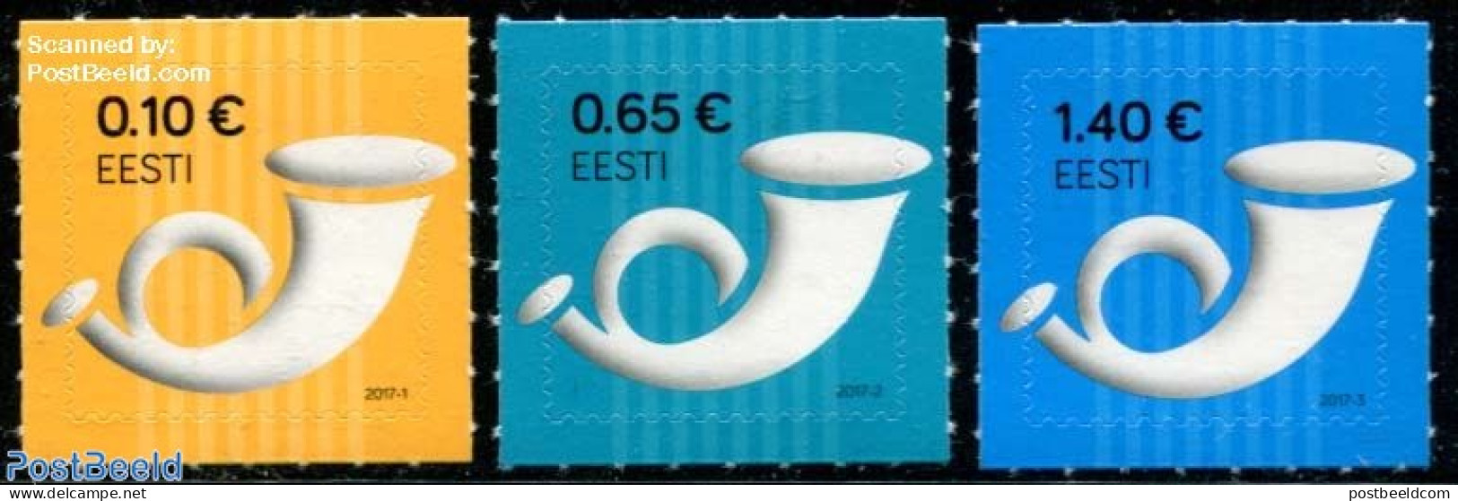 Estonia 2017 Definitives 3v S-a, Mint NH - Estland