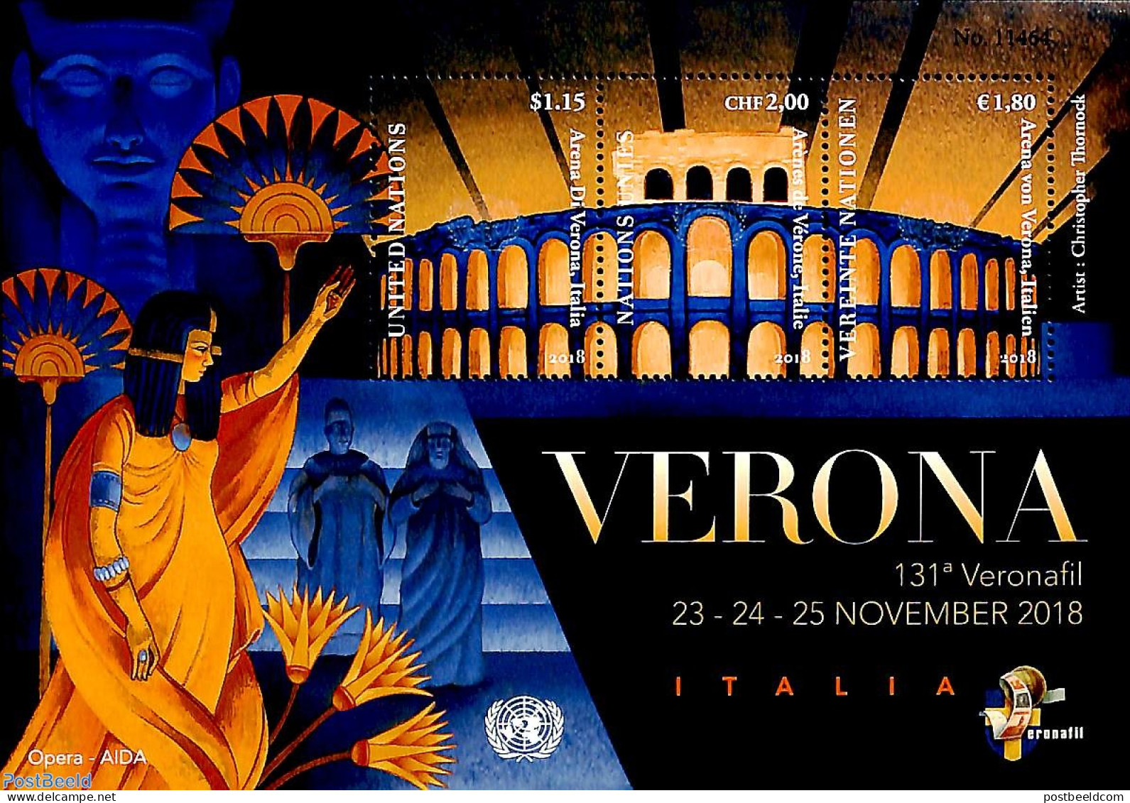 United Nations, Geneva 2018 Veronafil S/s, Mint NH, Performance Art - Theatre - Philately - Teatro