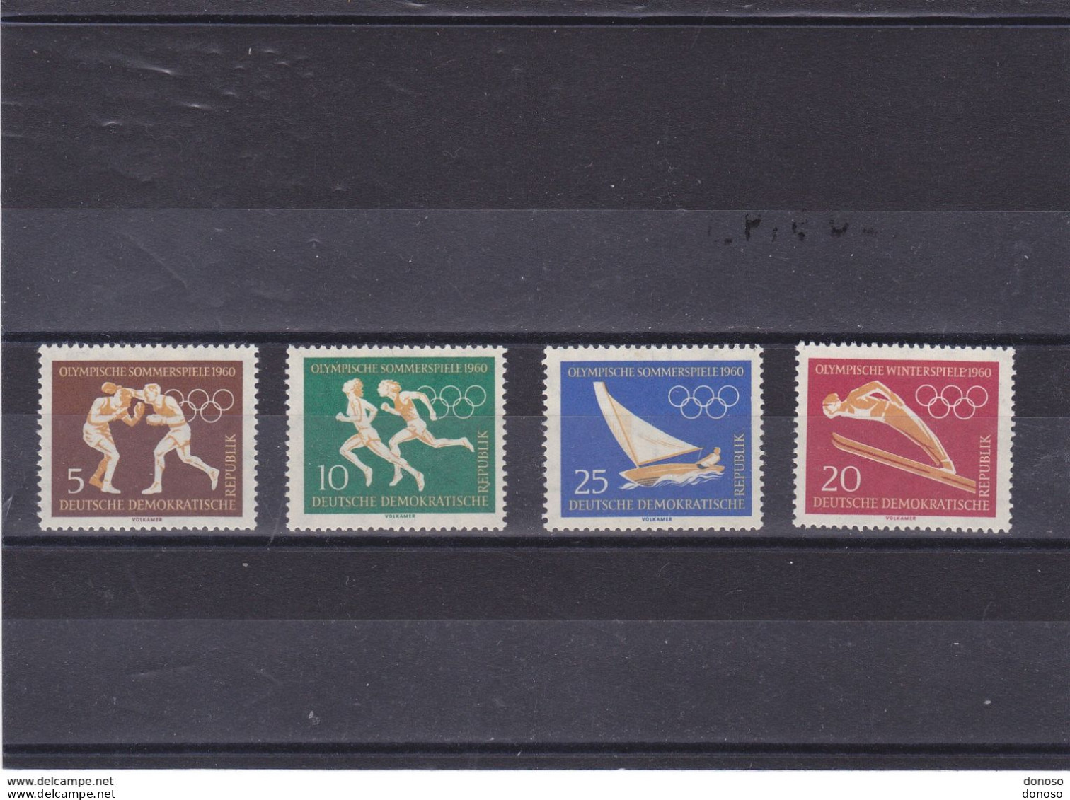 RDA 1960  JEUX OLYMPIQUES Yvert 462-465, Michel 746-749 NEUF** MNH Cote Yv 8,50 Euros - Nuovi