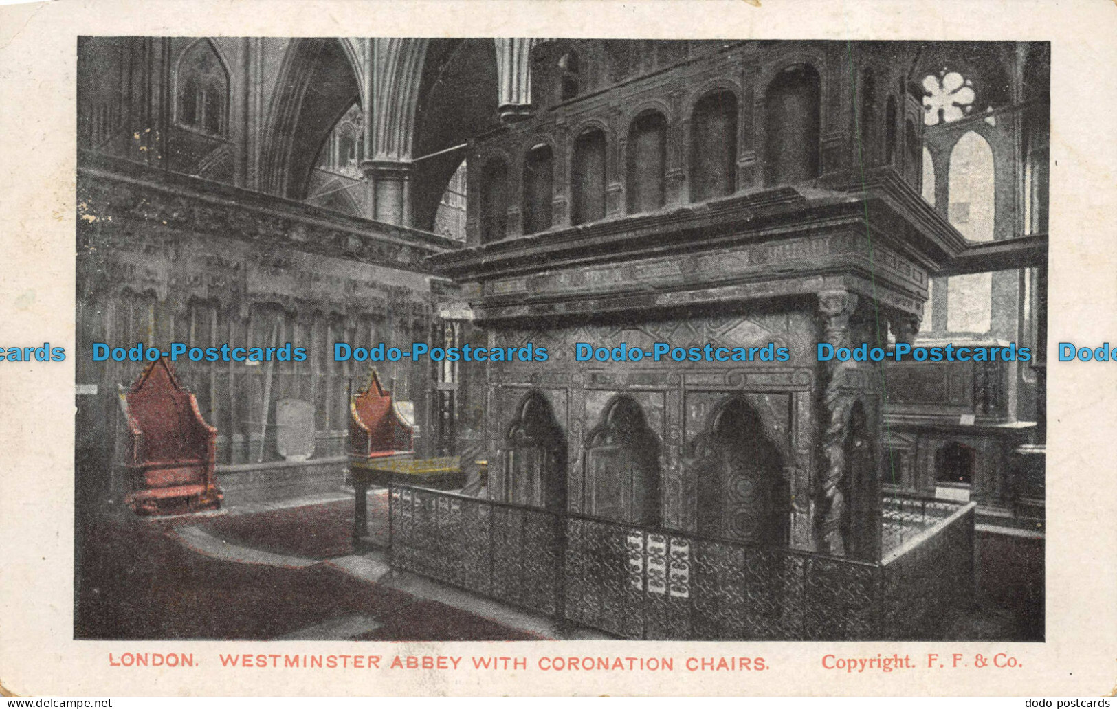 R076159 London. Westminster Abbey With Coronation Chairs. F. F. 1906 - Autres & Non Classés