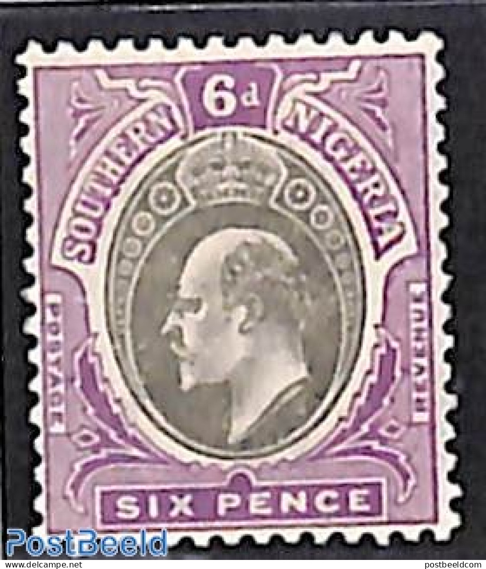 Nigeria 1903 South Nigeria, 6d, WM Crown-CA, Stamp Out Of Set, Unused (hinged) - Otros & Sin Clasificación