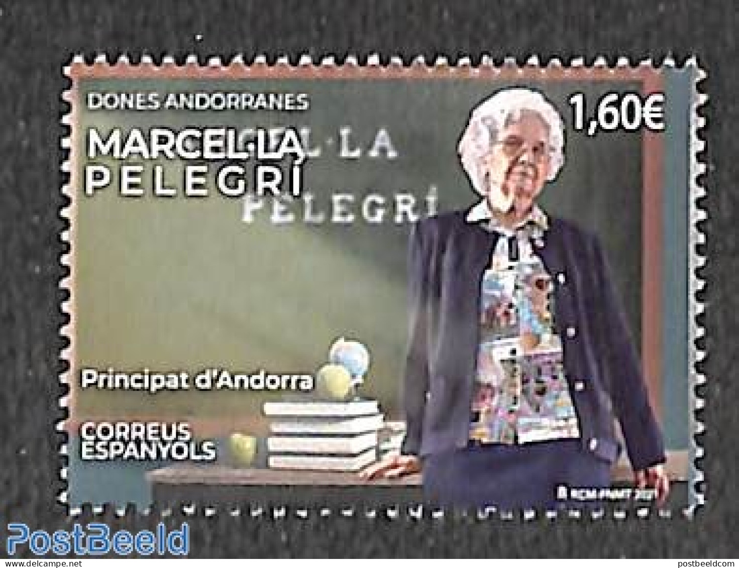 Andorra, Spanish Post 2021 Marcel La Pelegri 1v, Mint NH, Science - Education - Ongebruikt