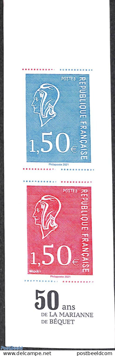 France 2021 Marianne De Bequet From Booklet, Mint NH - Ungebraucht