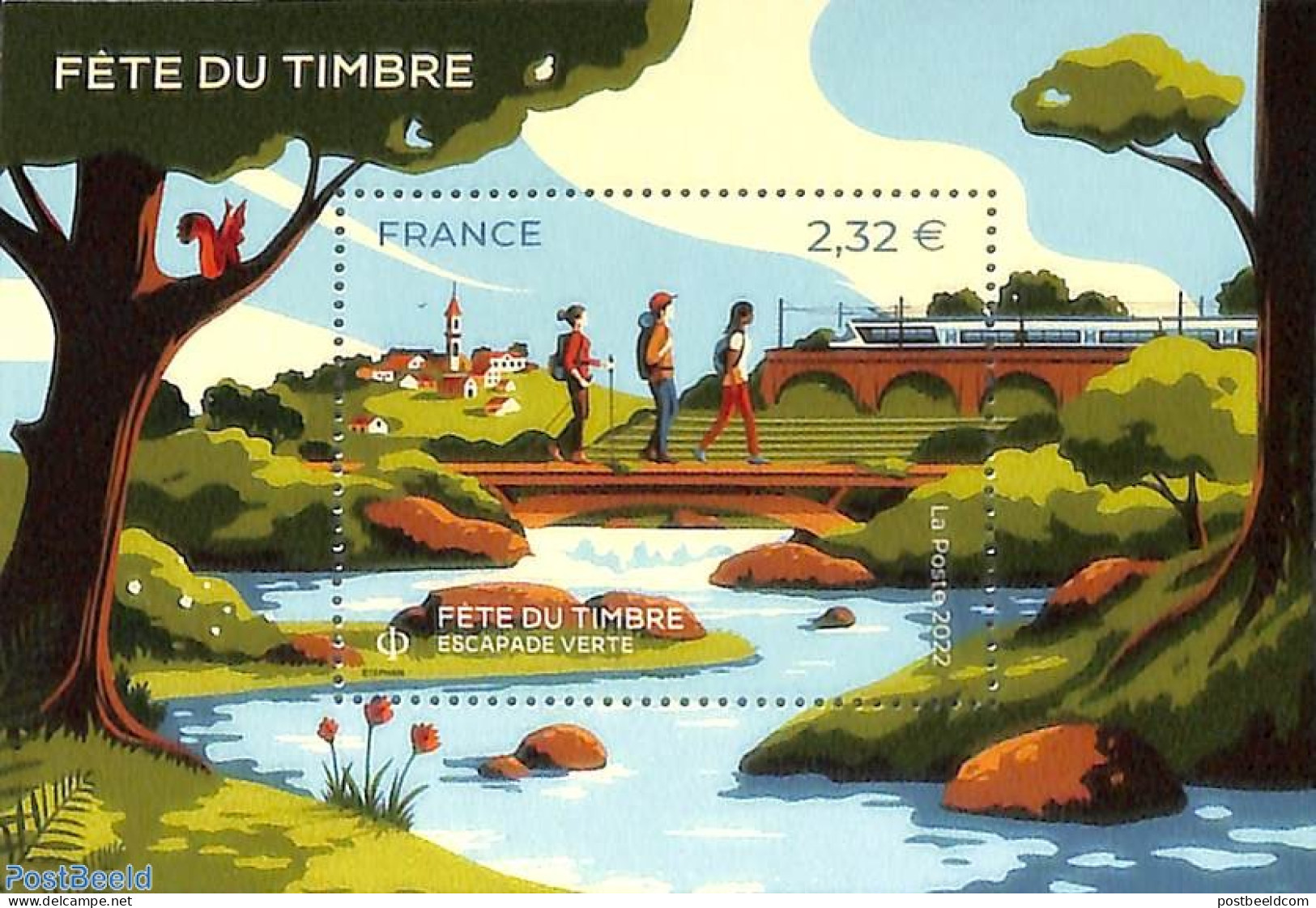 France 2022 Stamp Festival S/s, Mint NH, Transport - Various - Stamp Day - Railways - Tourism - Art - Bridges And Tunn.. - Neufs
