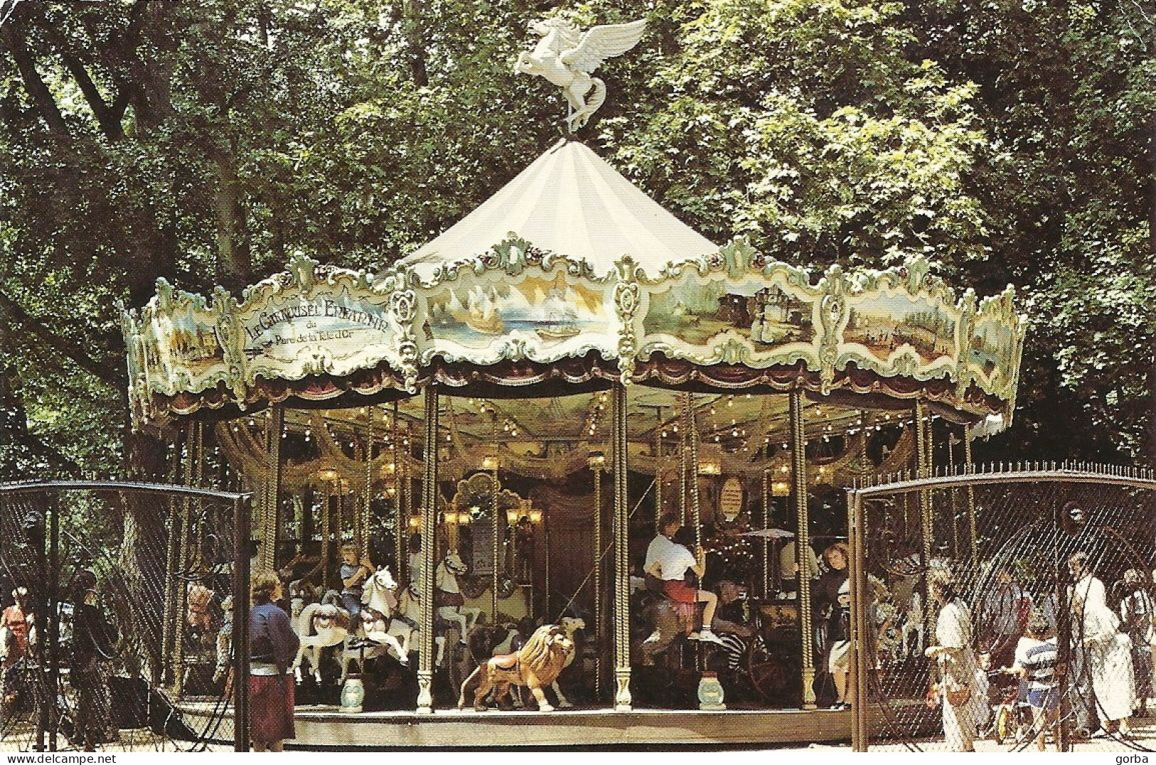 *CPM - 69 - LYON - Le Carrousel Enfantin Du Parc De La Tête D'Or - Lyon 6