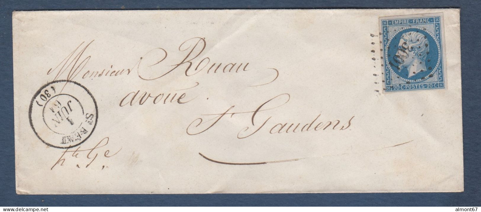 Haute Garonne -  P.C  3001  Et Cachet 15  ST BEAT - 1849-1876: Klassieke Periode