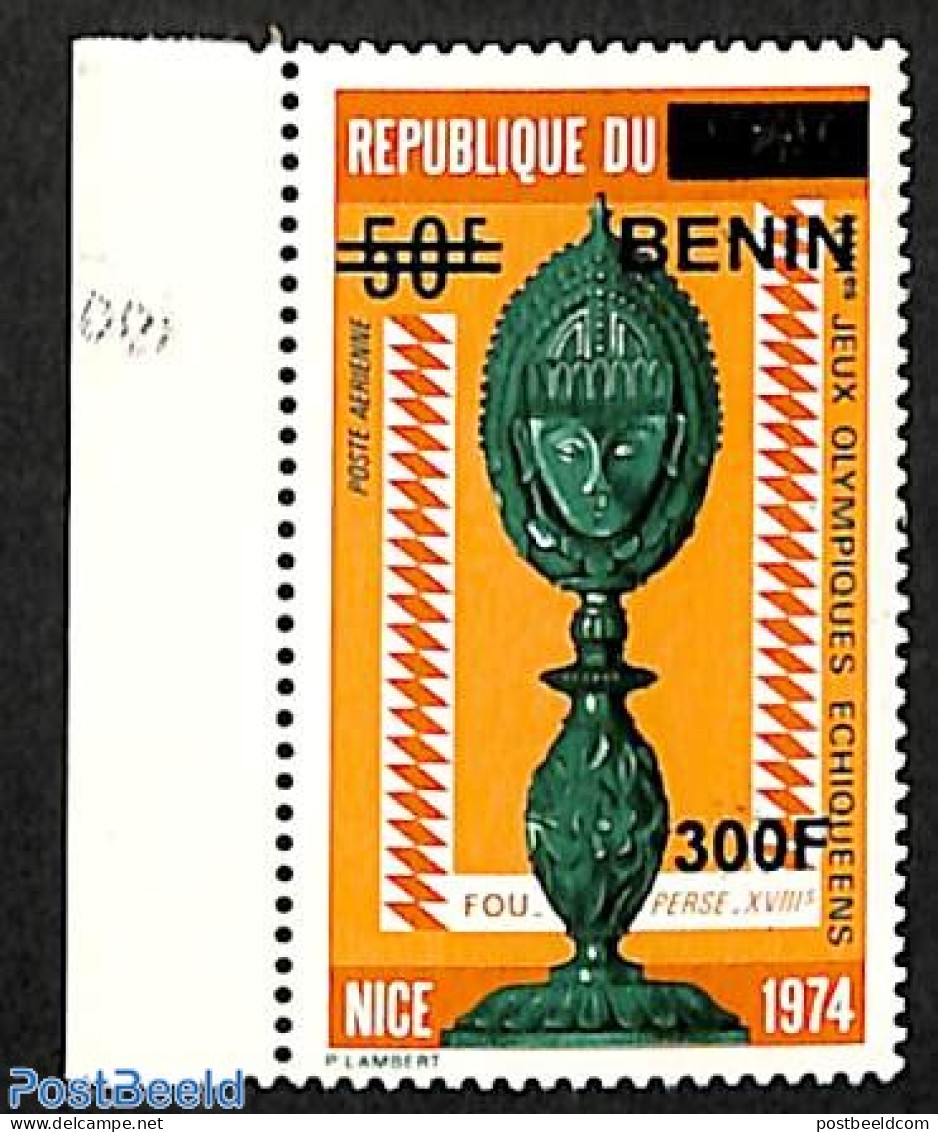 Benin 2008 Chess Olympic Games, Overprint, Mint NH, Sport - Chess - Olympic Games - Art - Art & Antique Objects - Neufs