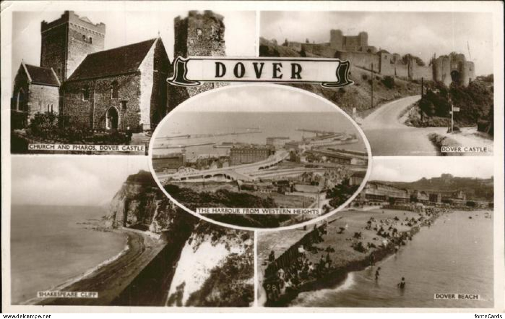11474636 Dover Kent Harbour Dover Castle Beach  Dover Kent - Autres & Non Classés
