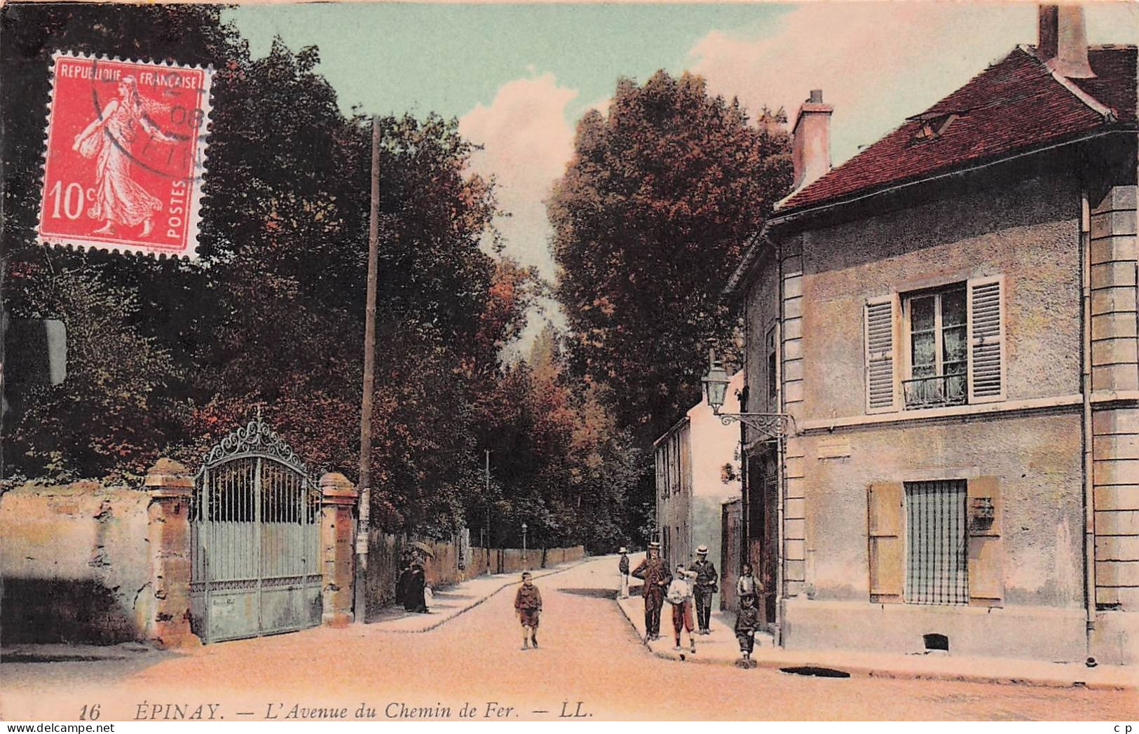 Epinay Sur Seine -  L'Avenue Du Chemin De Fer   -   CPA °J - Autres & Non Classés