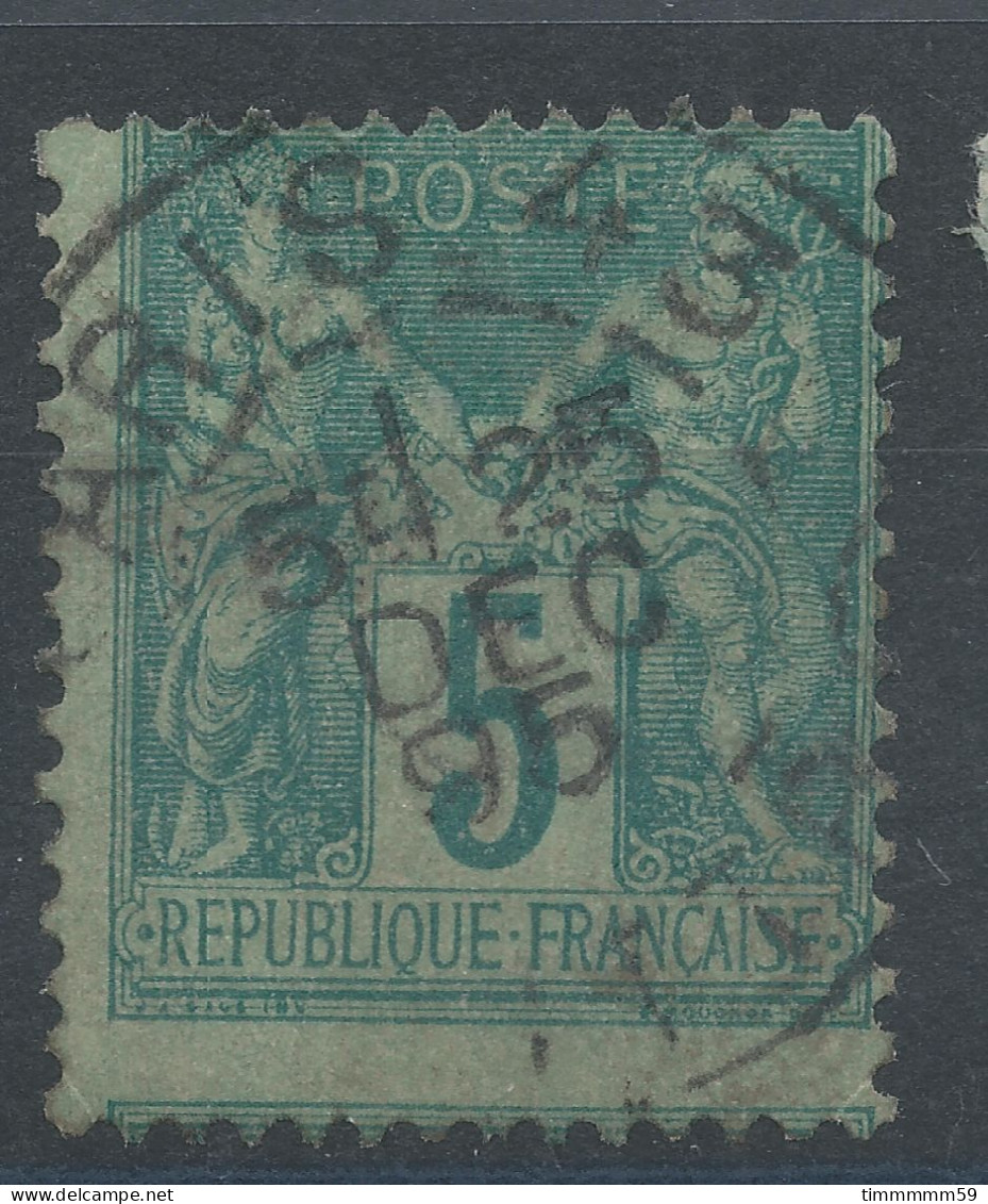 Lot N°83384   N°75, Oblitéré Cachet à Date De PARIS_43 "R. LITTRE" - 1876-1898 Sage (Type II)