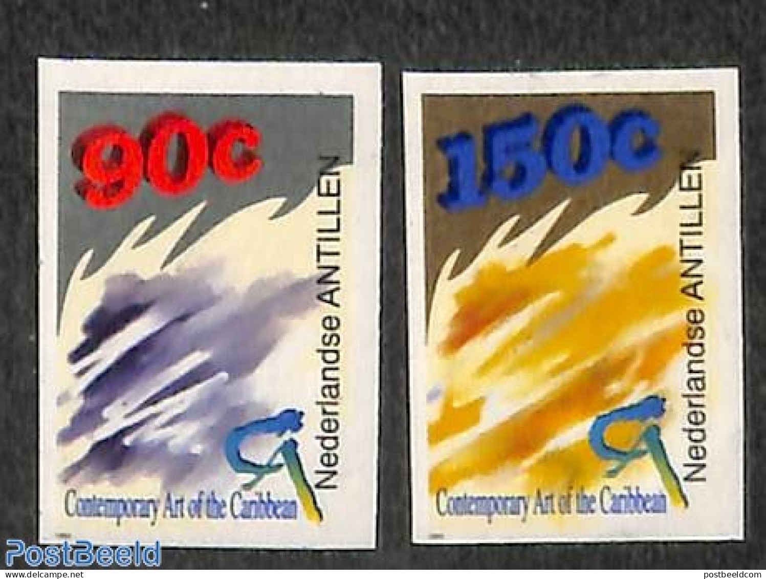 Netherlands Antilles 1993 Culture 2v, Imperforated, Mint NH - Otros & Sin Clasificación