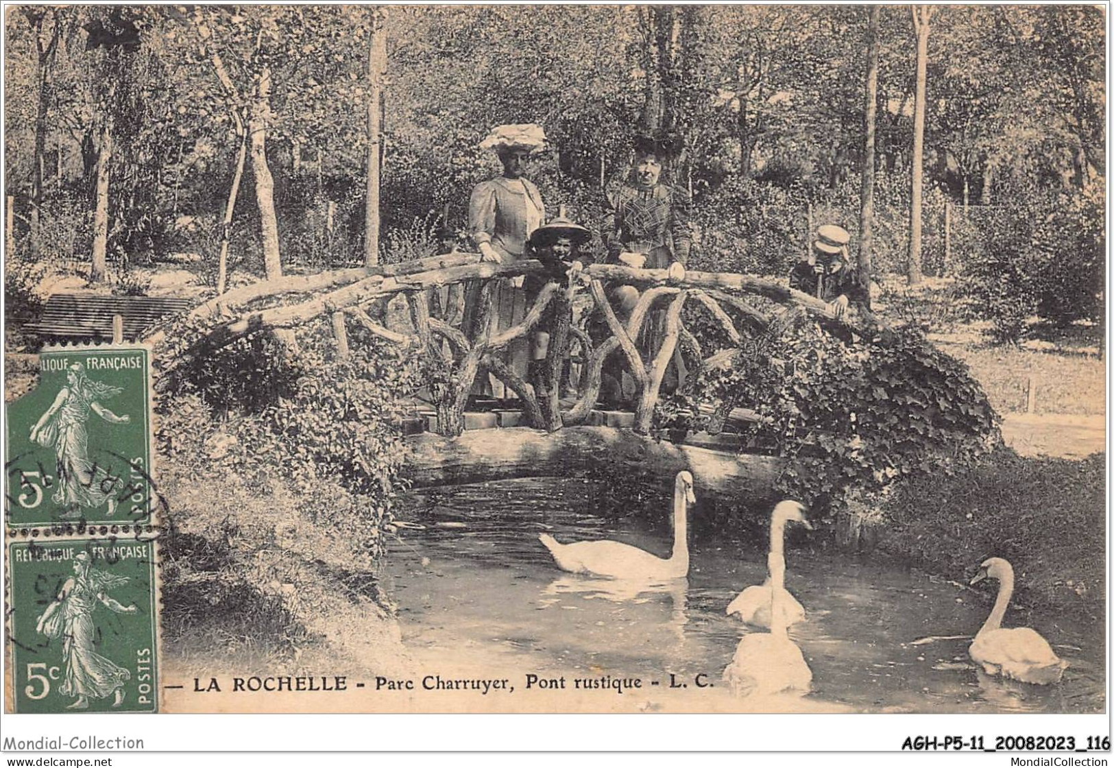 AGHP5-0361-17 - LA ROCHELLE - Parc Charruyer - Pont Rustique - La Rochelle