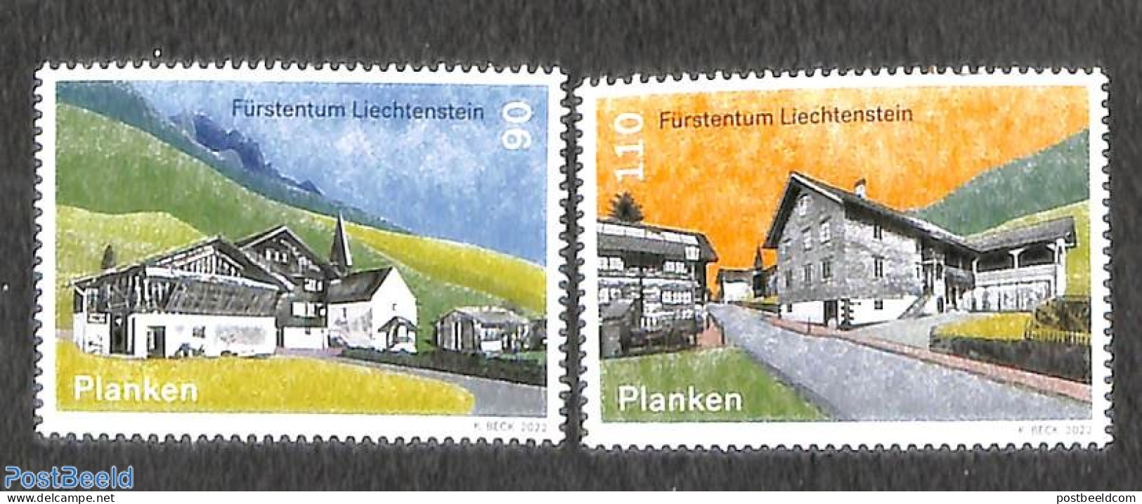 Liechtenstein 2022 Planken 2v, Mint NH - Unused Stamps