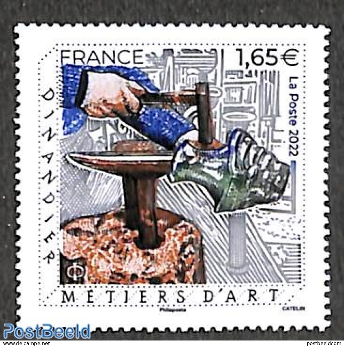 France 2022 Dinandiers, Metiers D'Art 1v, Mint NH, Art - Handicrafts - Nuovi