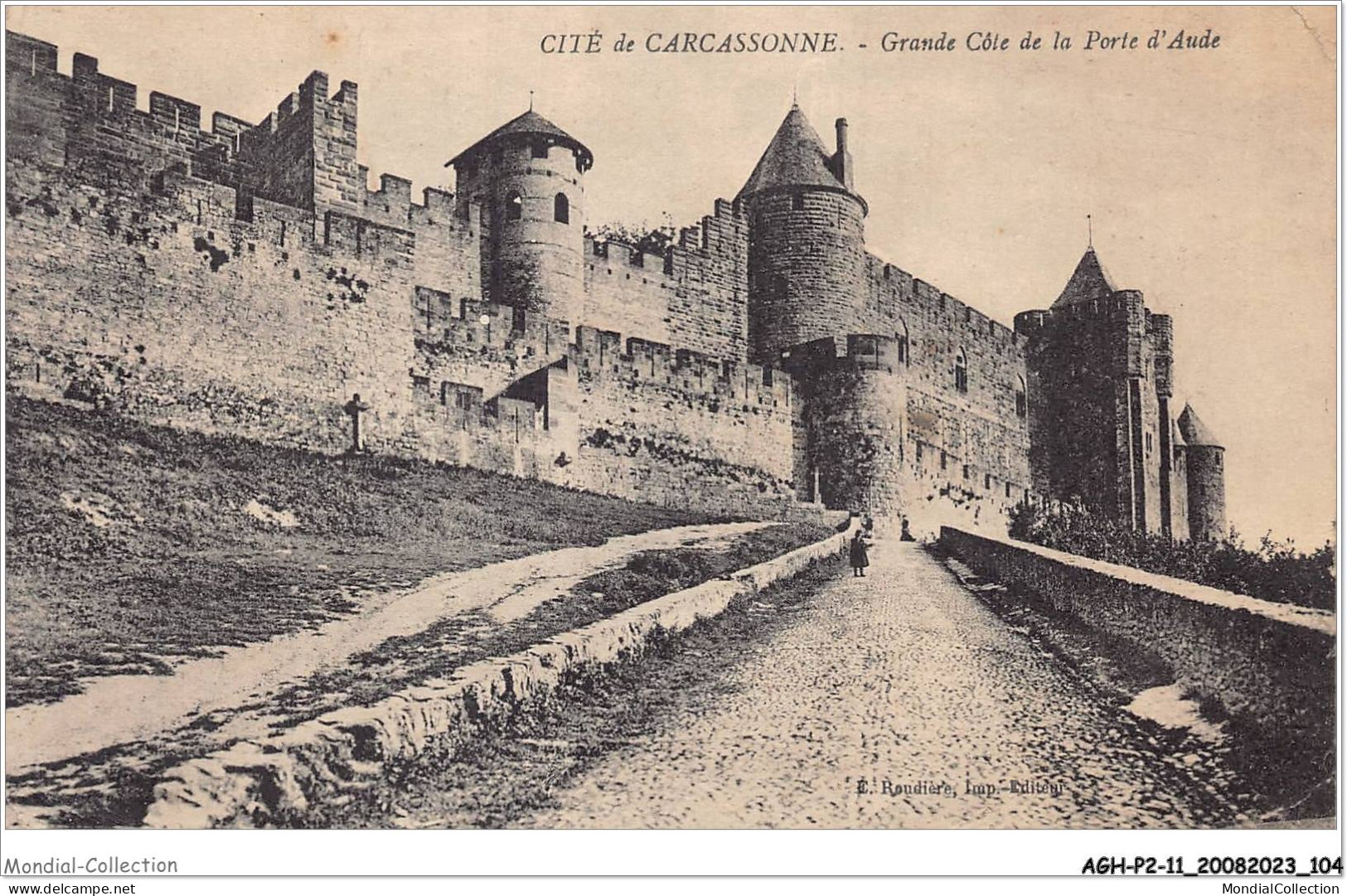 AGHP2-0124-11 - CITE DE CARCASSONNE - Grande Côte De La Porte D'aude - Carcassonne