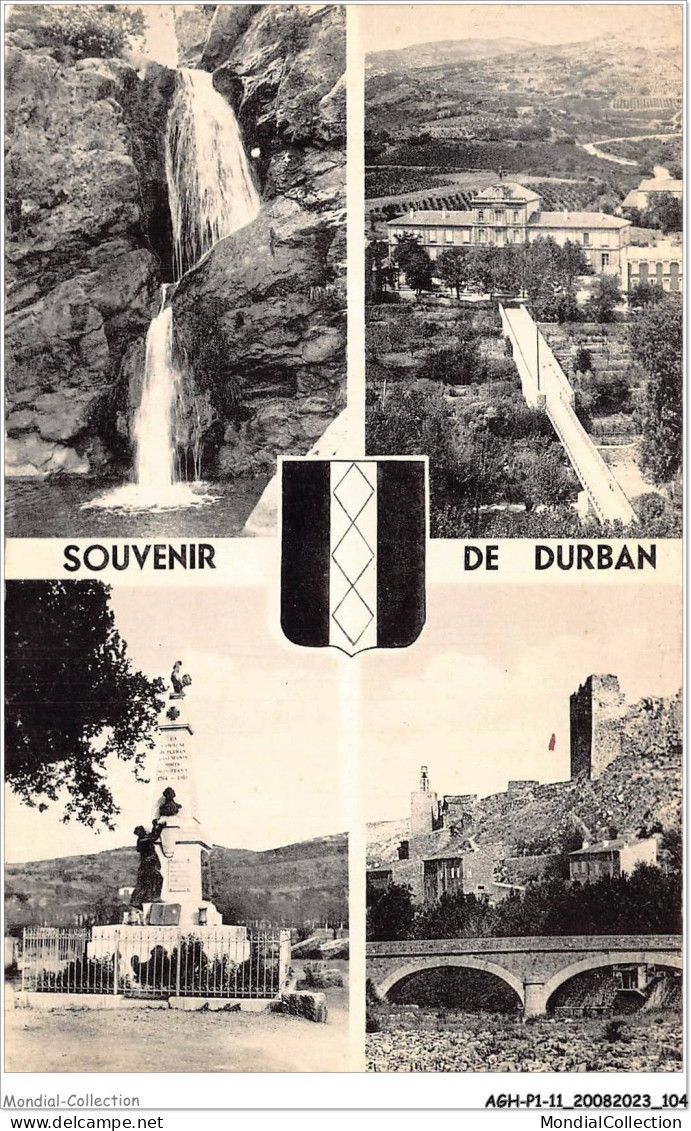 AGHP1-0053-11 - DURBAN - La Cascade - Les écoles - Monument Aux Morts - Vue Générale - Altri & Non Classificati