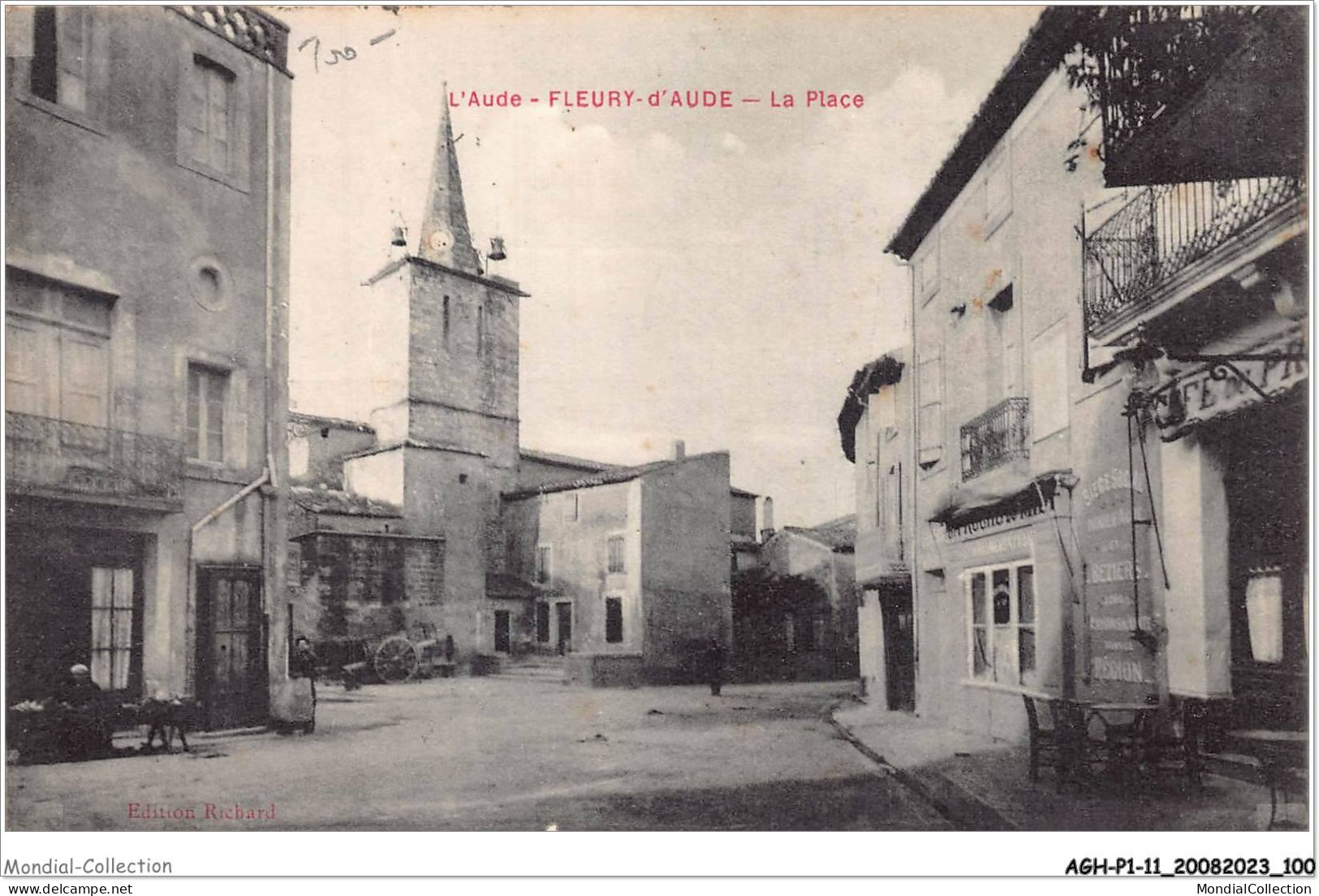 AGHP1-0051-11 - FLEURY-D'AUDE - La Place - Autres & Non Classés