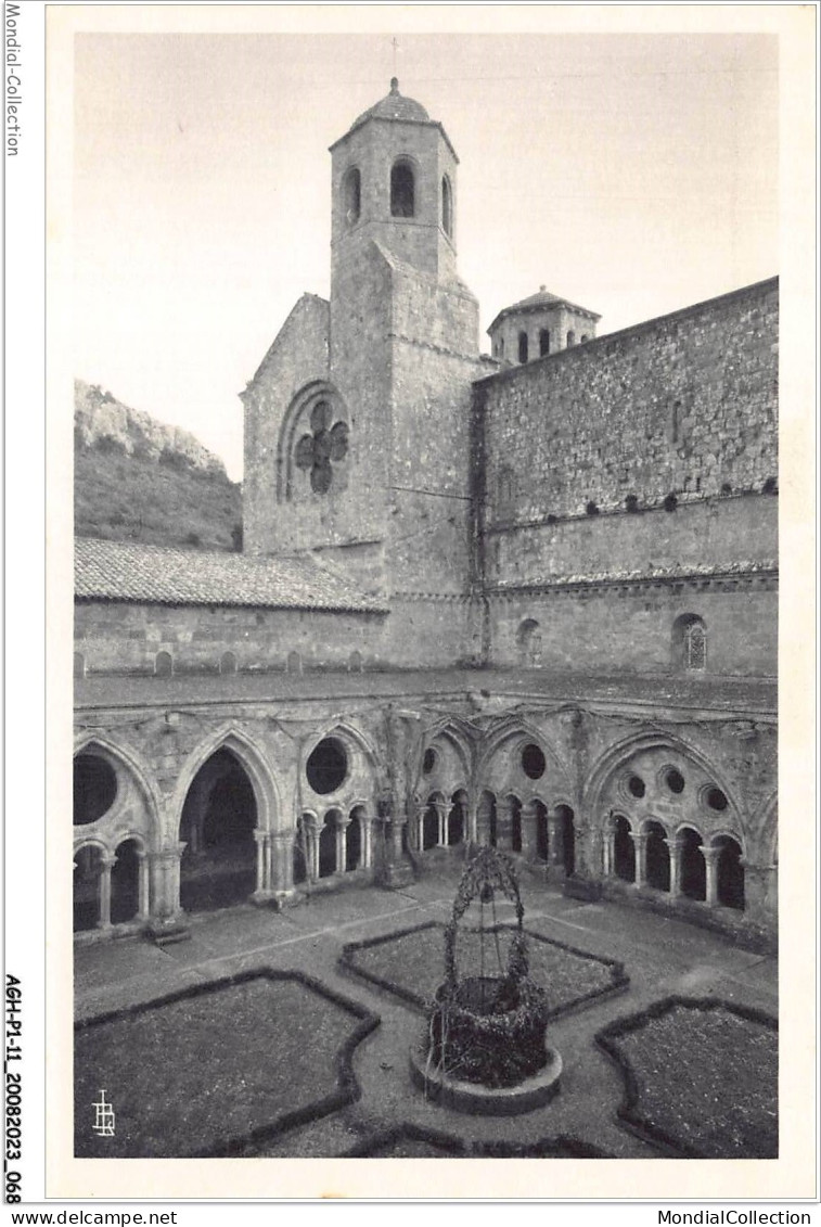 AGHP1-0035-11 - ABBAYE DE FONTFROIDE - Le Cloître - Cour Centrale Et Clocher Vus De La Galerie Supérieure - Carcassonne