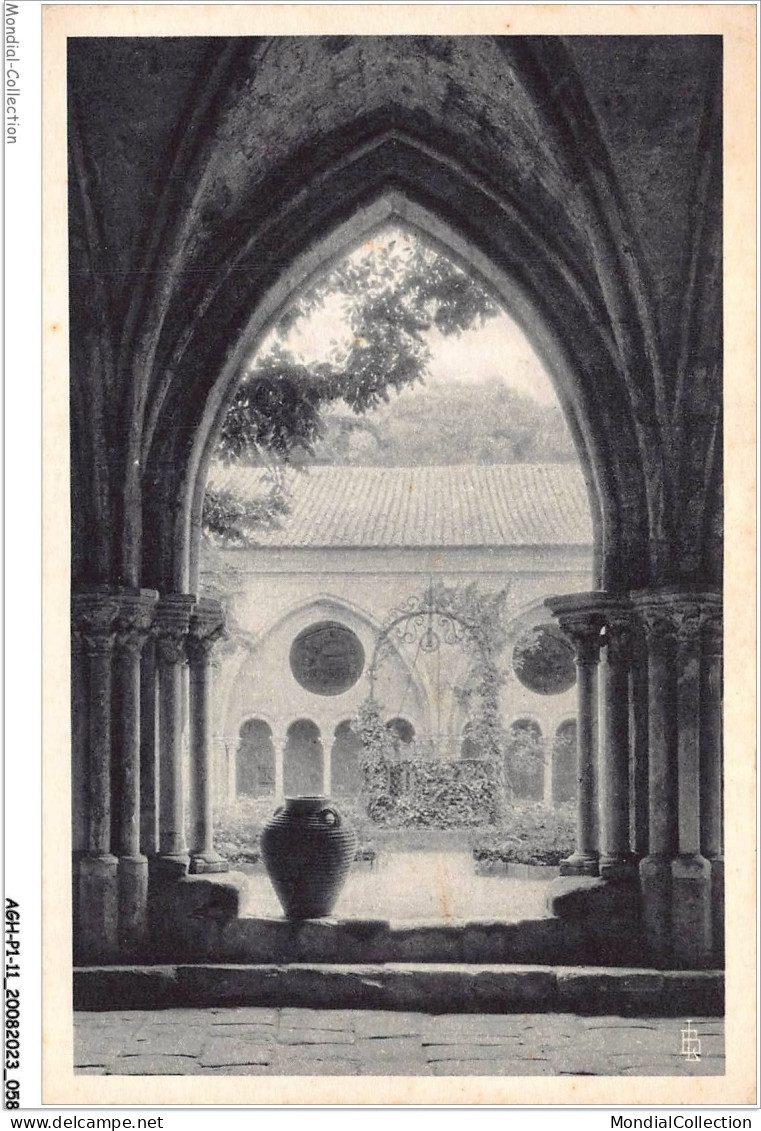 AGHP1-0030-11 - ABBAYE DE FONTFROIDE - Le Cloître - Arcade Principal En Ogive Donnant Accès à La Salle Capitulaire - Carcassonne