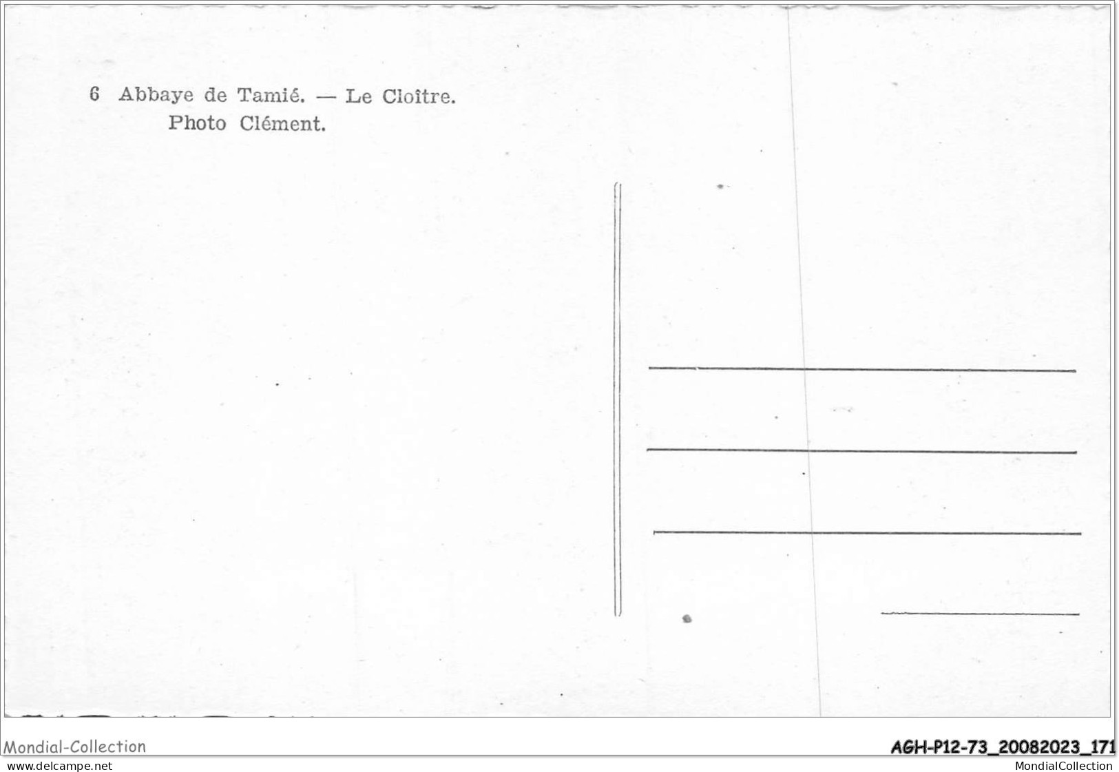 AGHP12-0945-73 - ABBAYE DE TAMIE - Le Cloitre - Albertville