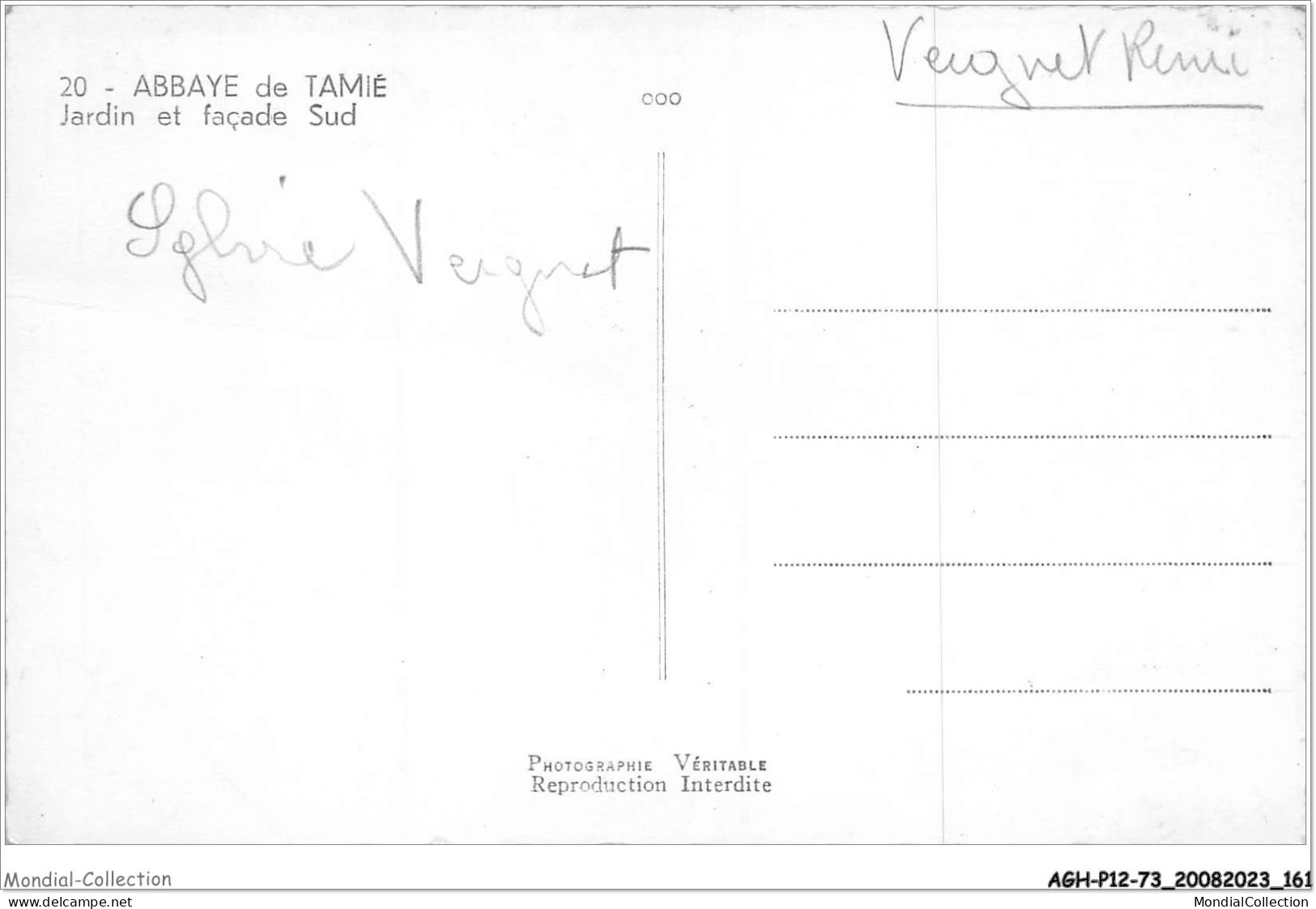 AGHP12-0940-73 - ABBAYE DE TAMIE - Jardin Et Façade Sud - Albertville