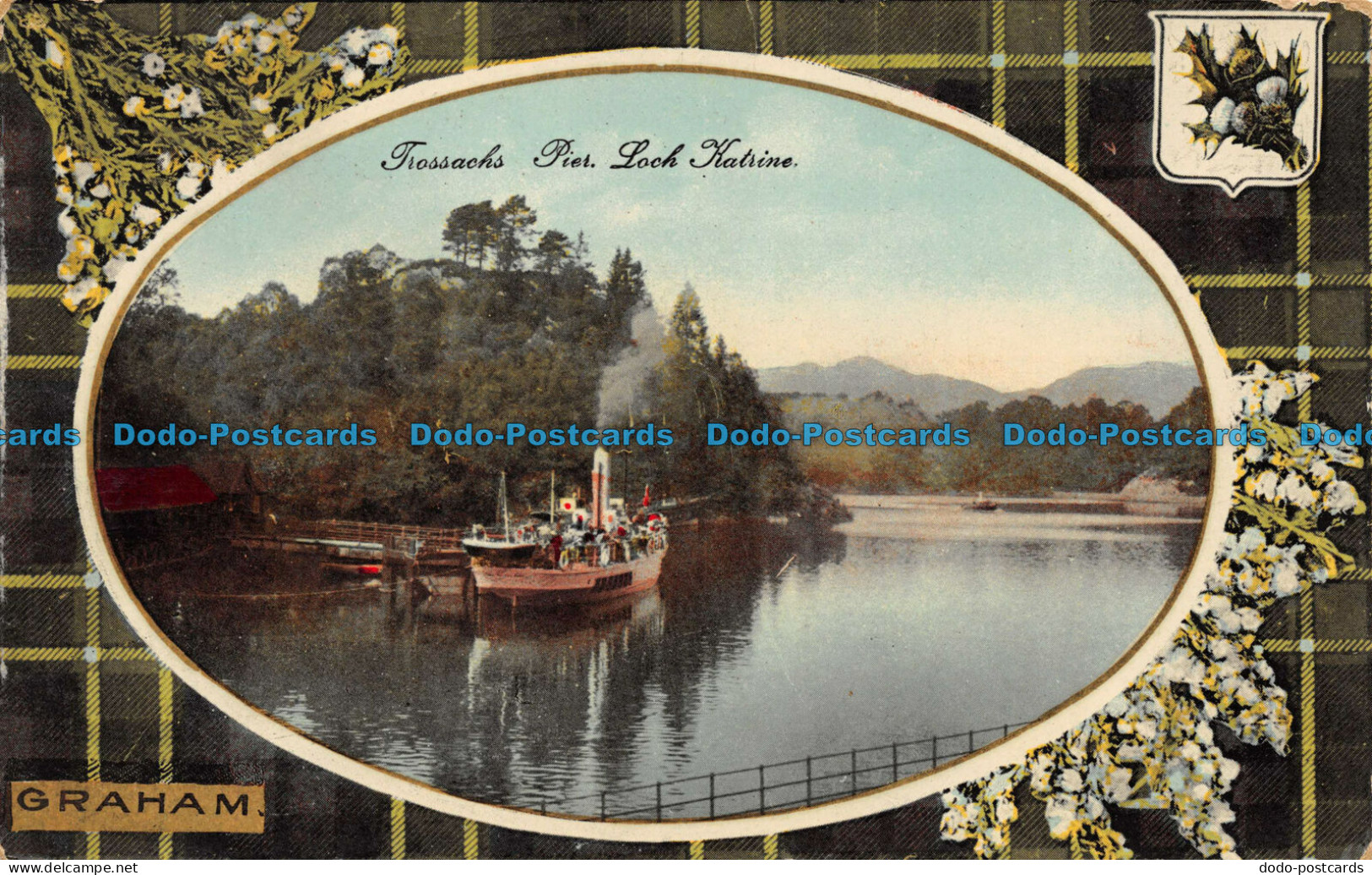 R077613 Graham. Trossachs Pier. Loch Katrine. Claymore Series - World