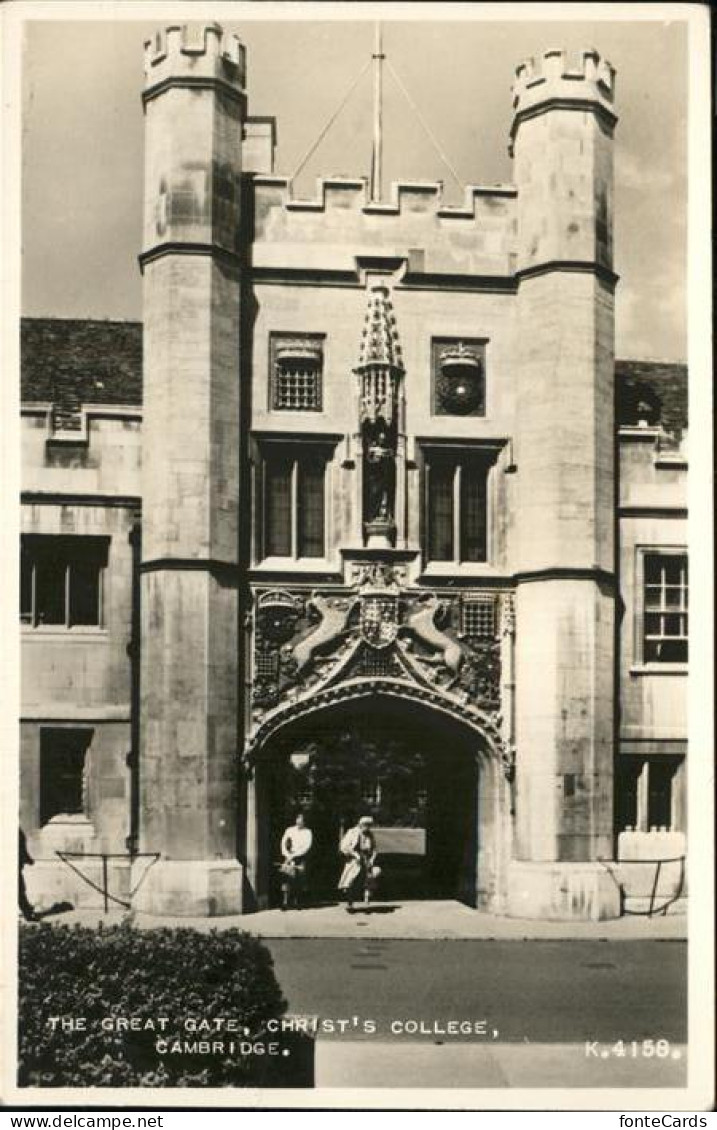 11474585 Cambridge Cambridgeshire Great Gate Christ College Cambridge - Altri & Non Classificati