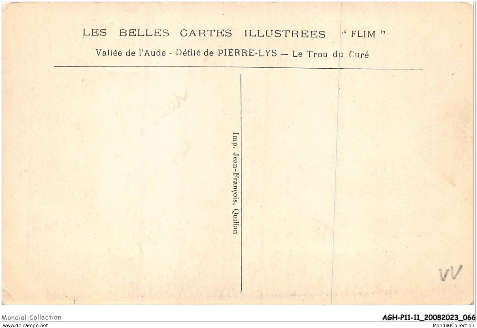 AGHP11-0786-11 - VALLEE DE L'AUDE - Défilé De La Pierre Lys - Le Trou Du Curé - Carcassonne