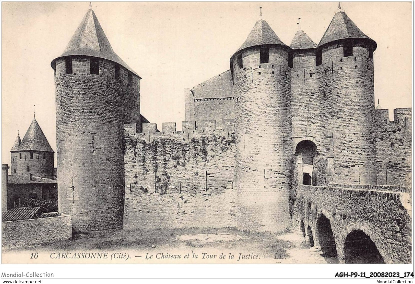 AGHP9-0631-11 - CARCASSONNE - Le Chateau Et La Tour De La Justice - Carcassonne