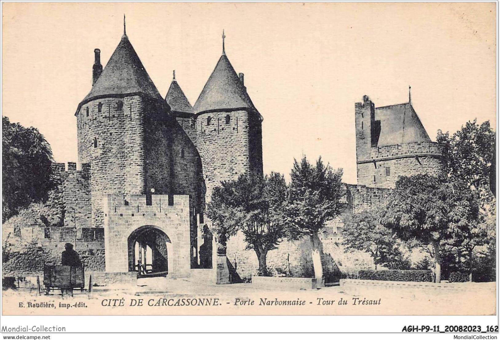 AGHP9-0625-11 - CITE DE CARCASSONNE - Porte Narbonnaise - Tour Du Trésaut - Carcassonne