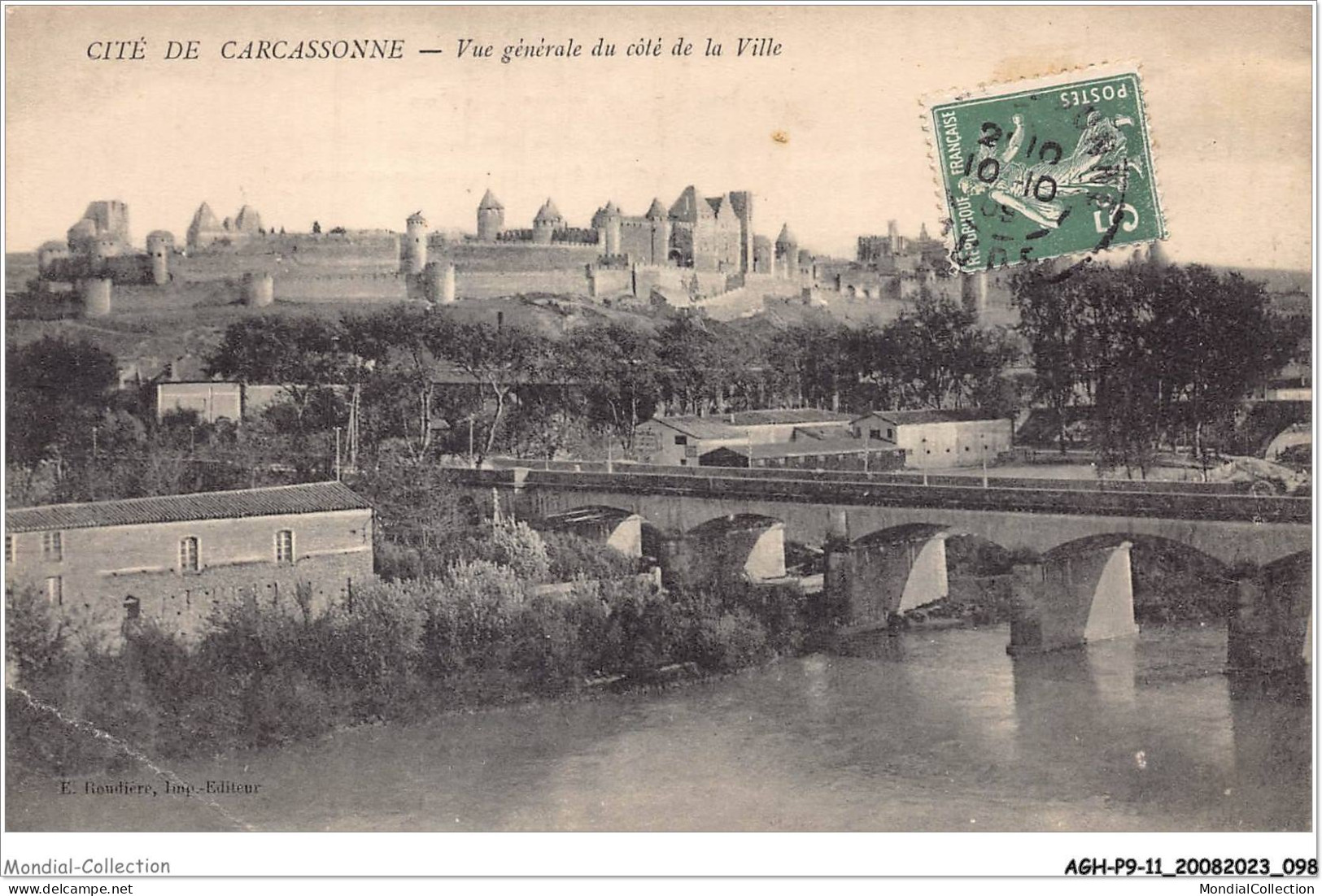 AGHP9-0593-11 - CARCASSONNE - Vue Générale Du Coté De La Ville - Carcassonne