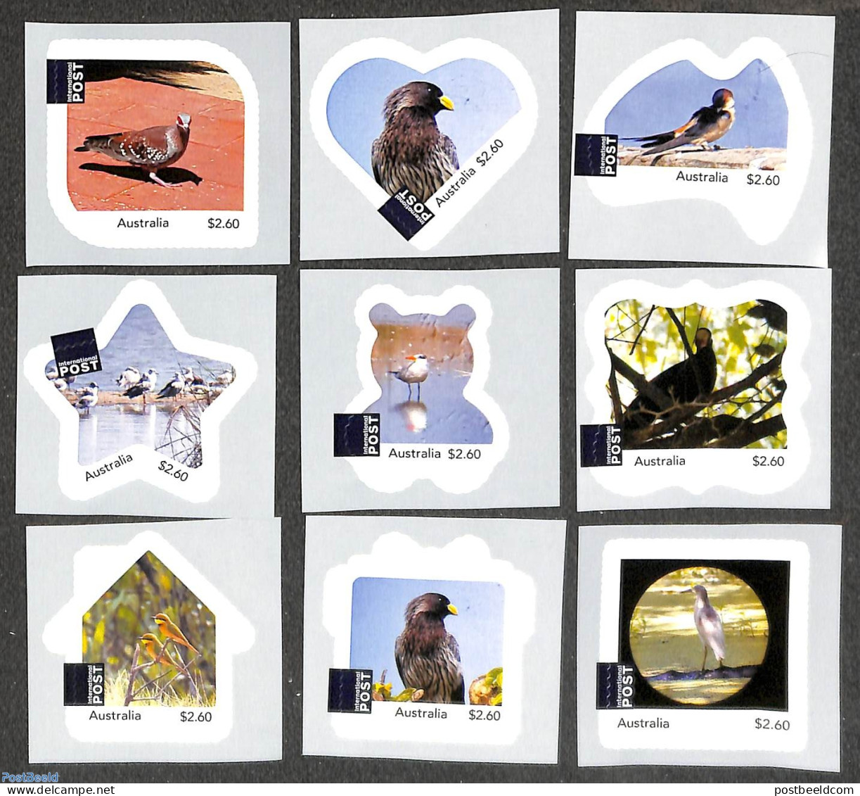 Australia 2023 Personal Stamps, 9 Diff Formats S-a, Mint NH, Nature - Birds - Nuevos