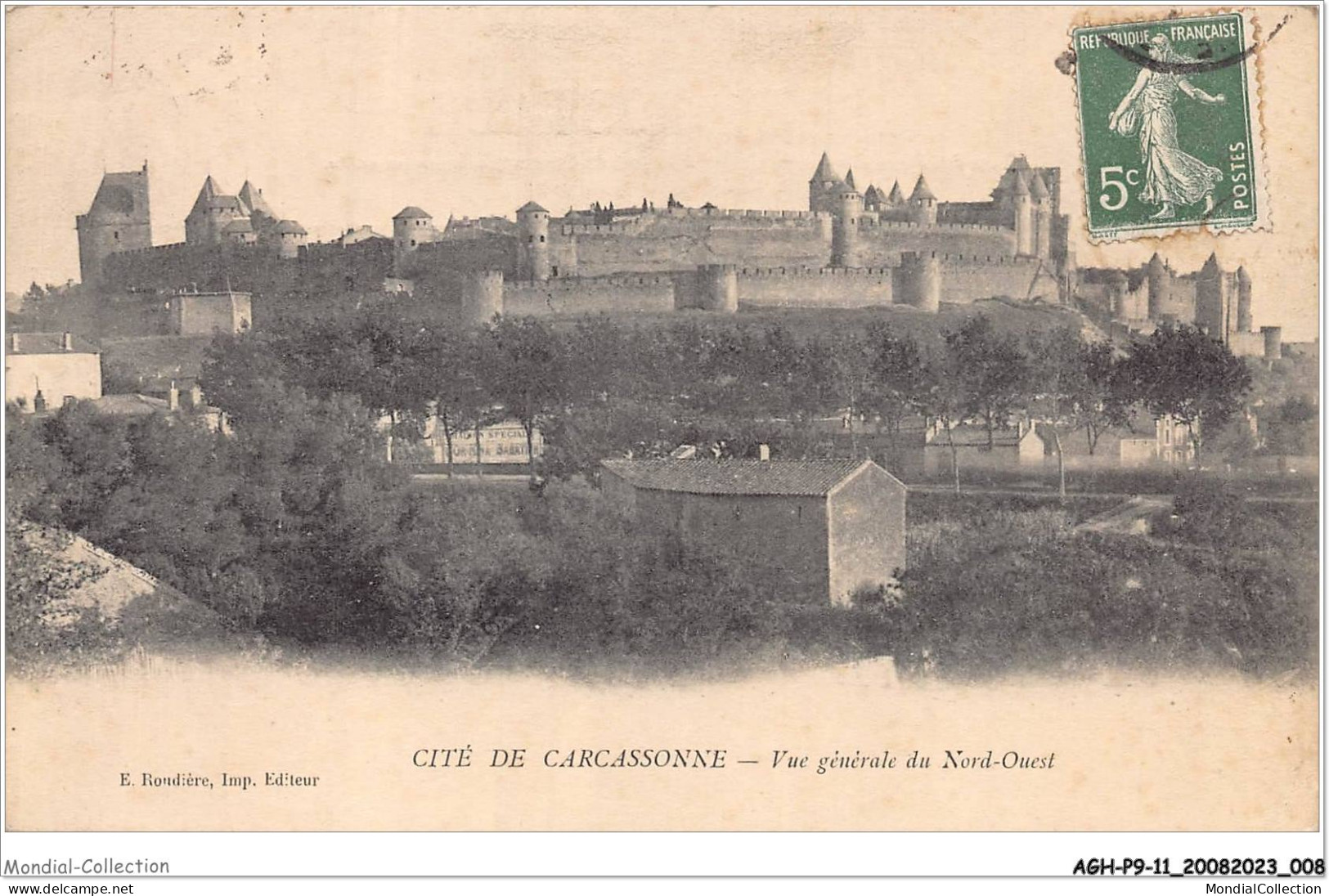 AGHP9-0548-11 - CITE DE CARCASSONNE - Vue Générale Du Nord-ouest - Carcassonne