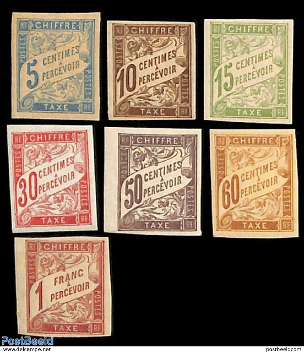 French Colonies (gen. Issues) 1893 Postage Due 7v, Unused (hinged) - Otros & Sin Clasificación