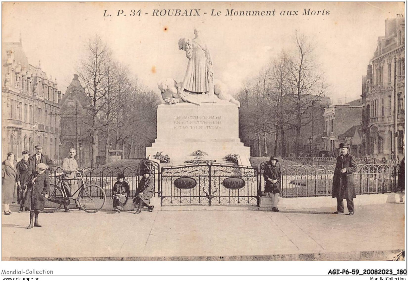 AGIP6-59-0498 - ROUBAIX - Le Monument Aux Morts  - Roubaix