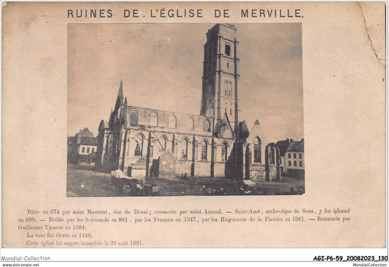 AGIP6-59-0472 - MERVILLE - Ruines De L'eglise De Merville  - Merville