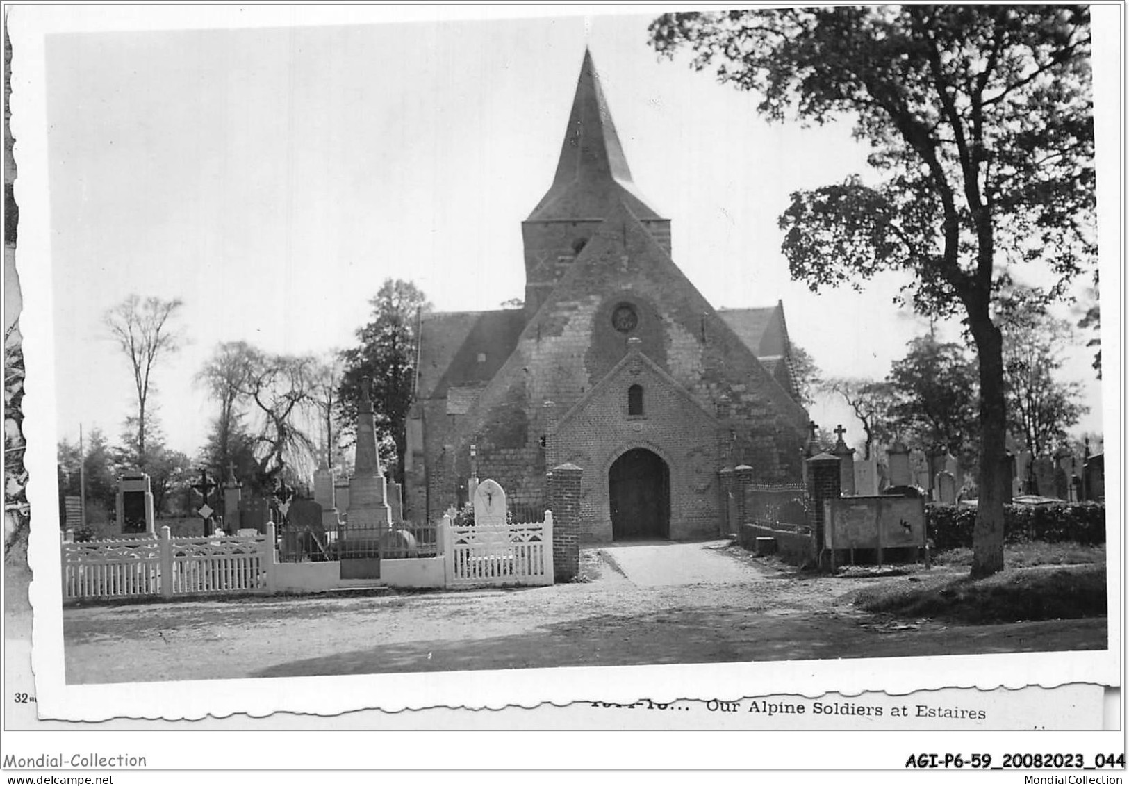 AGIP6-59-0428 - ESTAIRES - Our Alpine Soldiers At Estaires  - Sonstige & Ohne Zuordnung