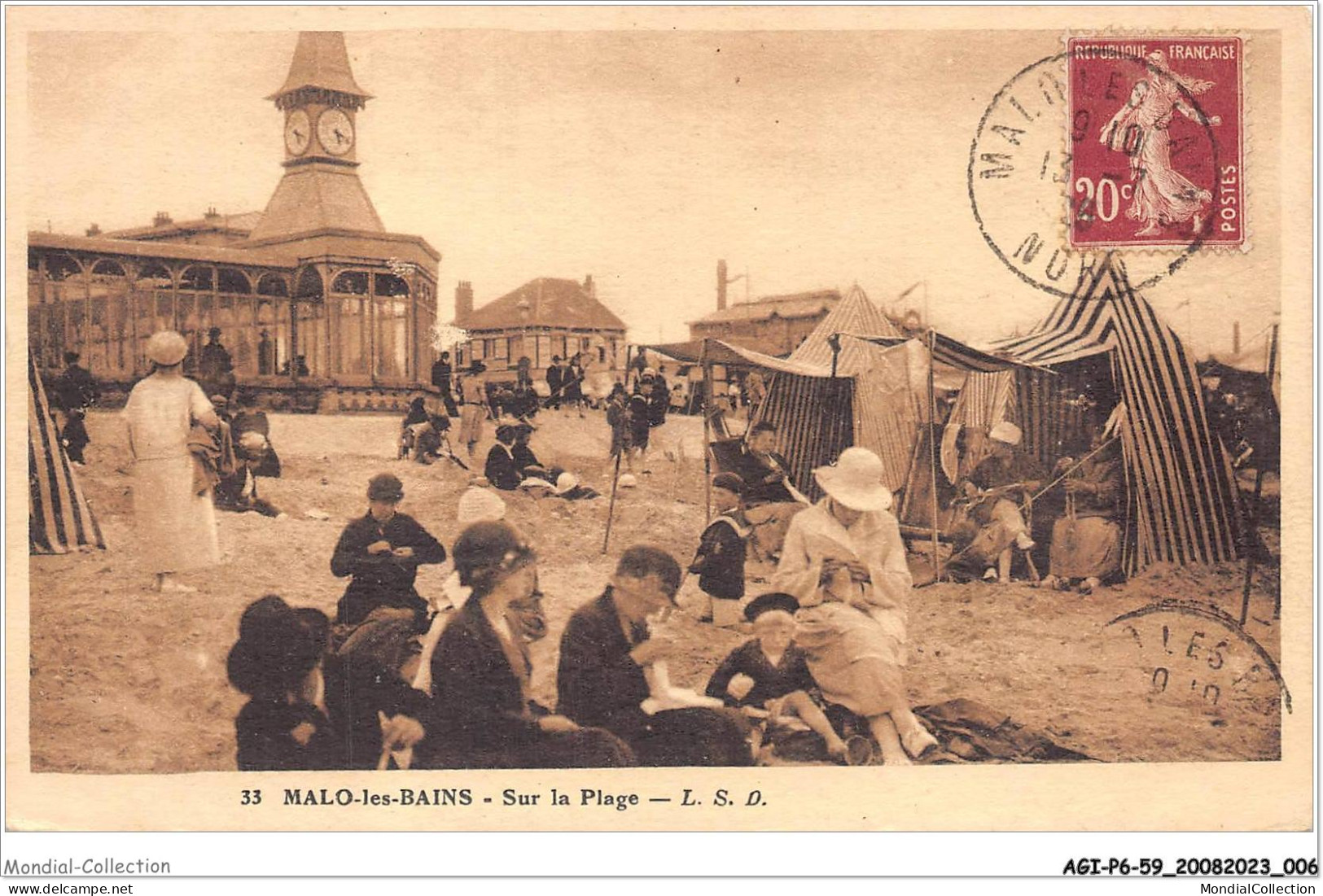 AGIP6-59-0408 - MALO-LES-BAINS - Sur La Plage  - Malo Les Bains