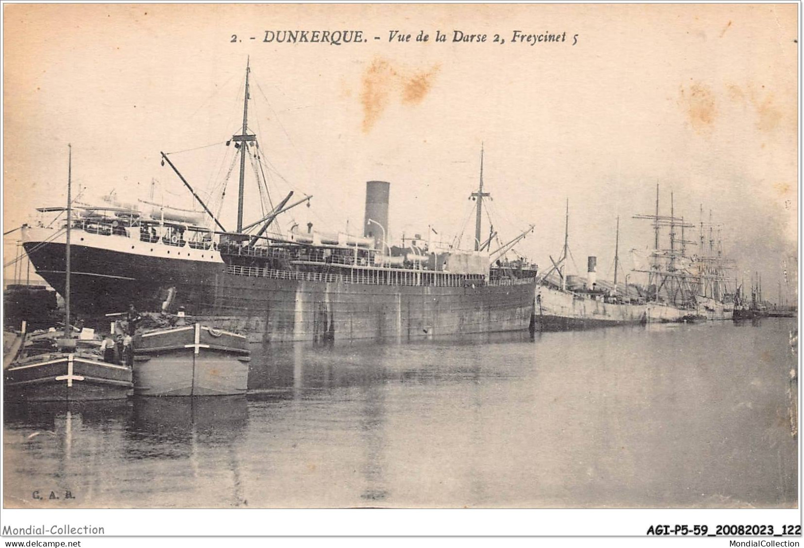 AGIP5-59-0392 - DUNKERQUE - Vue De La Darse 2 - Dunkerque